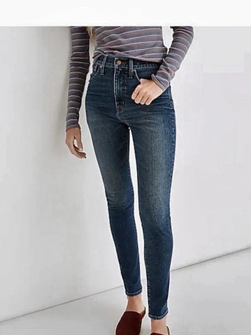 Madewell Petite 11" High-Rise Skinny Jeans in Markland Wash: TENCEL™ Denim